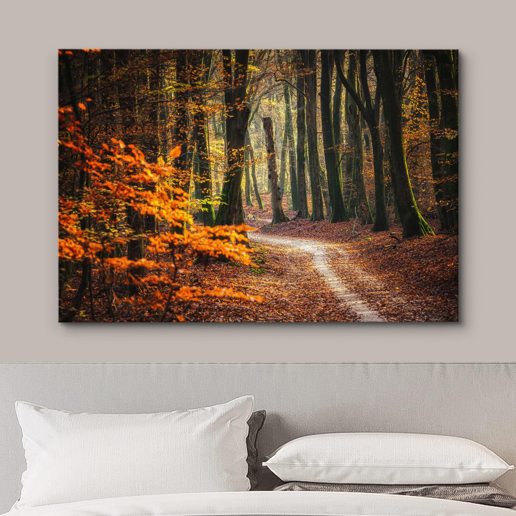 Amazon.com: wall26 Canvas Print Wall Art Autumn Fall Orange Leaf
